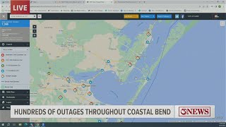 TS Harold is causing power outages throughout the area -
