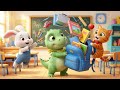 Dino Learns to Pack His Backpack | Baby Dinosaur Gets Better | Educational Cartoons for Kids