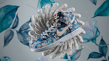 3D Sneaker Creative Concept Tutorial | Cinema 4D & Redshift Workflow