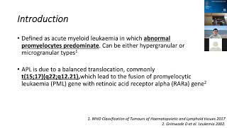 Haematology Week 3 - Diagnosis & Management of Acute Promyelocytic Leukemia (APML)