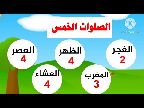 الصلوات الخمس للأطفال الصلوات الخمس وعدد ركعاتها في اليوم   