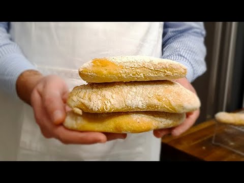 No Knead Ciabatta Bread #shorts | Vincenzo