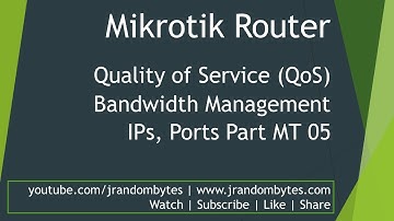 Mikrotik Router Live Stream Bandwidth Management by IP, Ports MT 05 J Random Bytes - jrandombytes