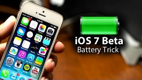 iOS 7 Battery Trick For iPhone & iPod Touch