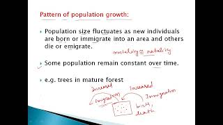 Population growth pattern