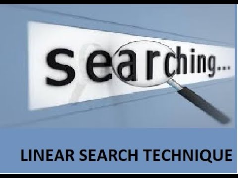 LinearSearch in C||linear search||Linear Search Technique With Example ...