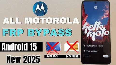 All Moto FRP Bypass Android 15 | Motorola Android 15 FRP Unlock   Without PC 2025 🔥