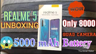 REALME 5 UNBOXING! First Quad Camera phone Under RS 8000/-😲....🔥🔥🔥