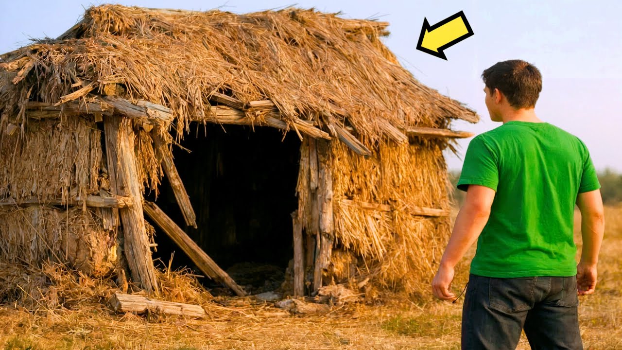 NINGUÉM DA FAMÍLIA QUIS A CASA DE FENO… ATÉ QUE O NETO ENTROU E ENCONTROU UM…