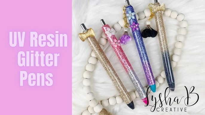  Dielianyi UV Epoxy Resin Pen Cradle UV Glitter Pen Holder Stand  UV Resin pen Turner Accessories Creative Pen Turner partner for Craft  Enthusiast