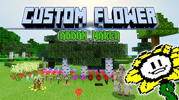 MINECRAFT: CUSTOM FLOWER - Change color text/texture Addon maker for MCPE update