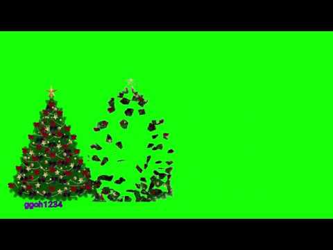 Exploding Xmas trees in 3 variants in green screen - YouTube