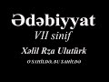 Ədəbiyyat 7 Xəlil Rza UlutürkO SAHİLDƏ, BU SAHİLDƏ