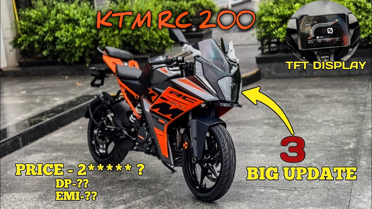 2025 KTM RC 200: New TFT Cluster, Colors,Price & Features Breakdown | 2025 KTM RC200 Detailed Review