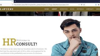Law Firm website template free download