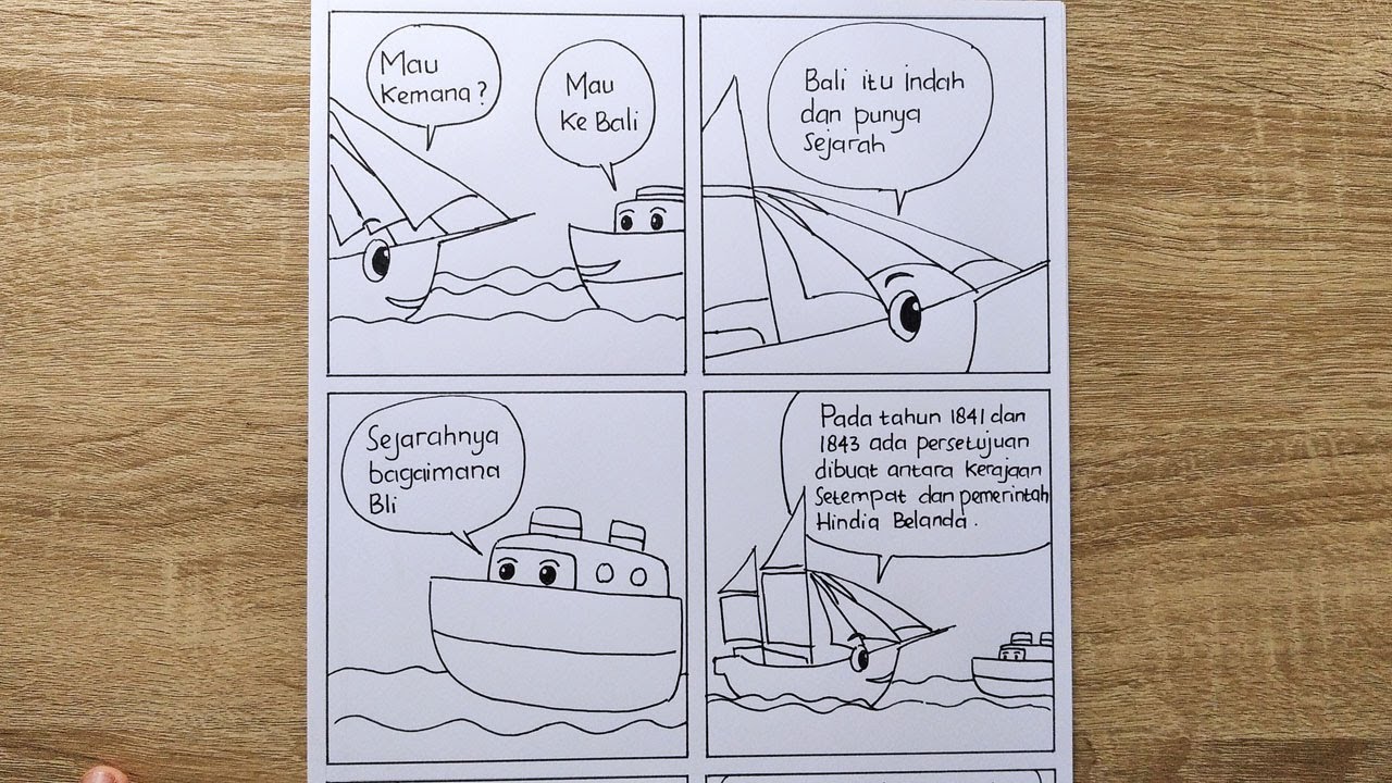 Cara Membuat Gambar Ilustrasi Komik Tentang Bali