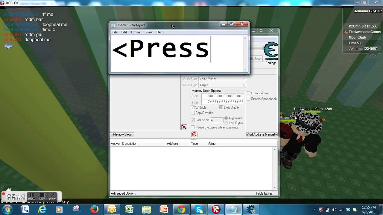 How To Shut Down A Server On Roblox With Cheat Engine 6 3 Youtube - how to get roblox money with cheat engine