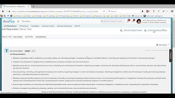 Create Requisition - Recruiting Management in SuccessFactors Part 1