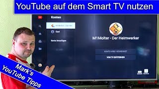 YouTube auf dem Smart TV nutzen / Accounts verwalten screenshot 3