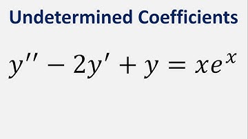 Differential Equation Undetermined Coefficients: y