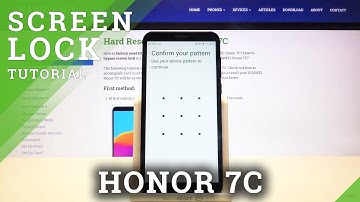 HUAWEI Honor 7C – Lock Screen Settings & Lock Method Customization