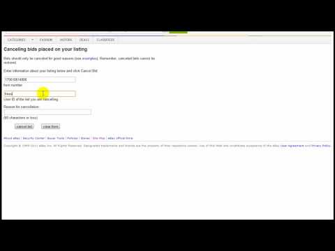 How To Cancel A Bid On Your eBay Listing By Oren Cohen