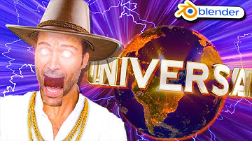 Making the Universal Studios intro (Blender)