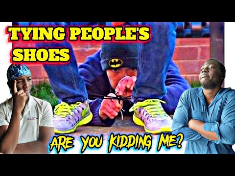 Tying Peoples Shoes And Stealing Their Stuff Prank {REACTION VIDEO ...