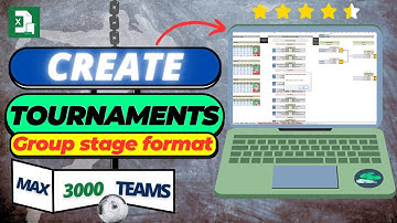 ⚽ How to Create and Simulate a Tournament | Group Stage Format | Excel Tutorial