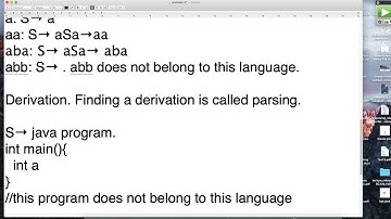 Context Free Grammars