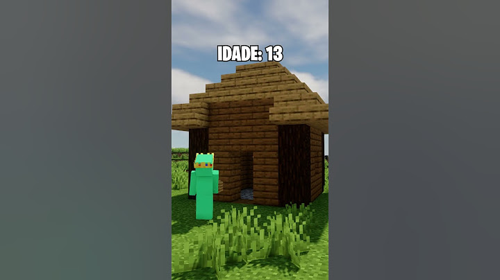 Construindo casas no Minecraft com idades diferentes.