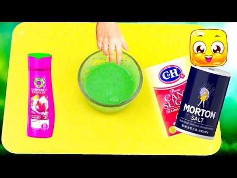 How To Make Slime With Shampoo And Sugar And Salt Only Testing Sugar Slime Recipes No Glue