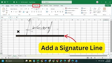 How To Add a Signature Line in Microsoft Excel