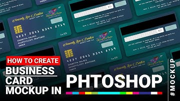 How to Create Business Card Mockup in Adobe Photoshop in اردو | हिंदी