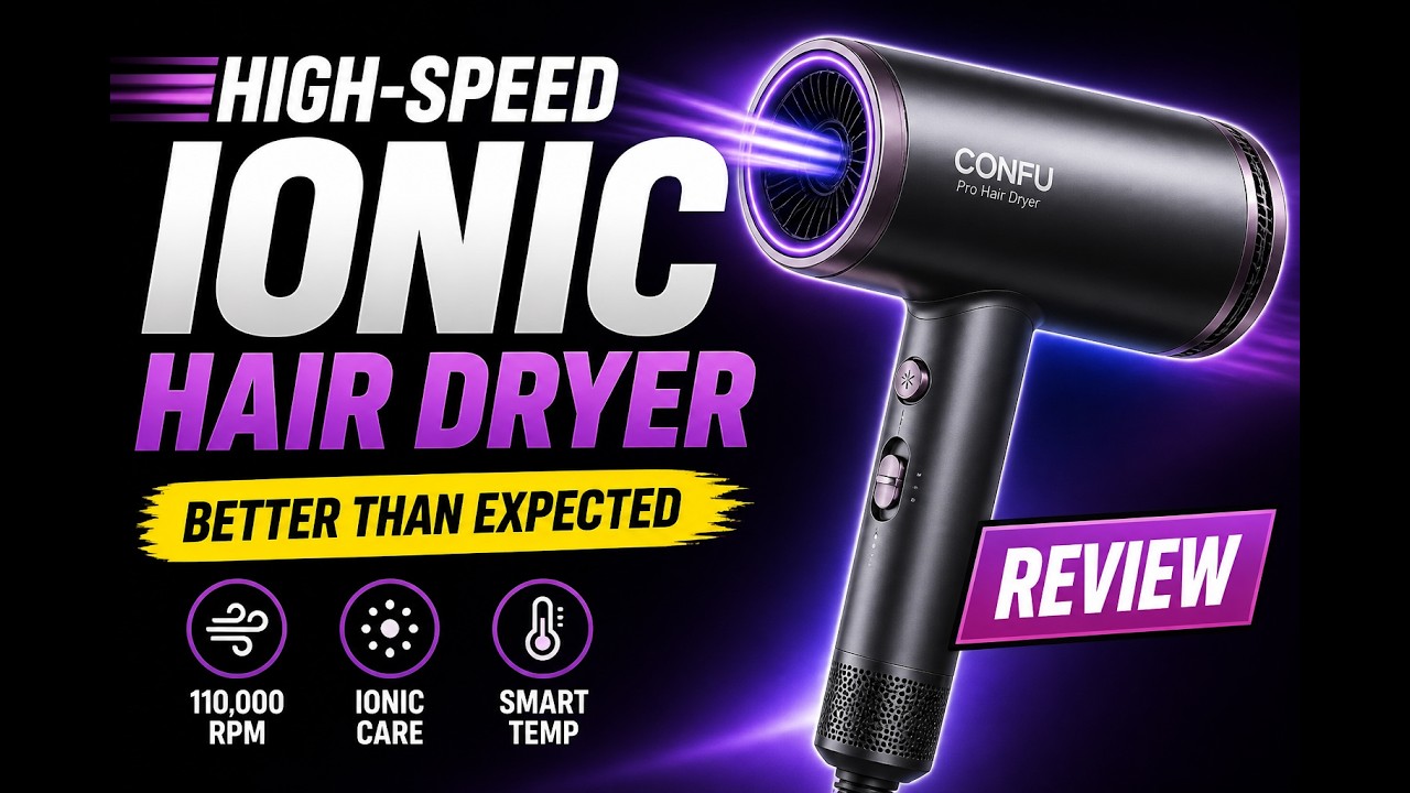 High-Speed Ionic Hair Dryer Review - Better Than Expected - YouTube