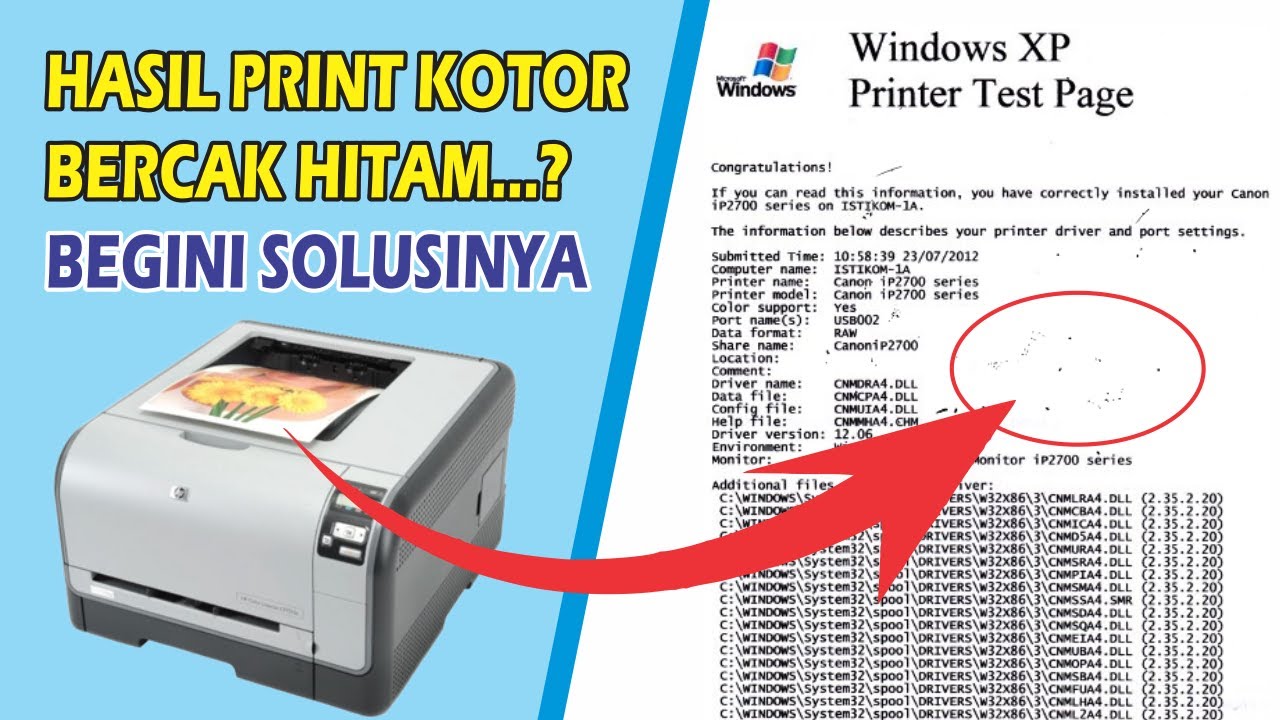 CARA MENGATASI HASIL PRINT KOTOR - PRINTER LASERJET