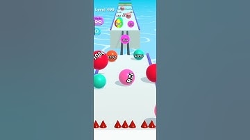 How to play Ball Run 2048 level 499 #ballrun #5minutestech #level499