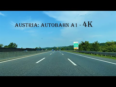 Austria: Autobahn A1 - Raststation Ansfelden Süd to Autogrill Ybbs - 4k Video - Österreich