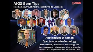 "AIGS Gem Tips" program - Free Gemology Webinars featuring Lutz Nasdala screenshot 2