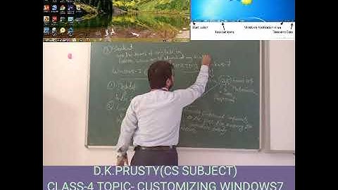 Class-4 Topic-Customizing Windows 7 Chapter-3 Video-1