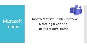 How to restrict students from deleting a channel in Microsoft Teams [in Hindi]