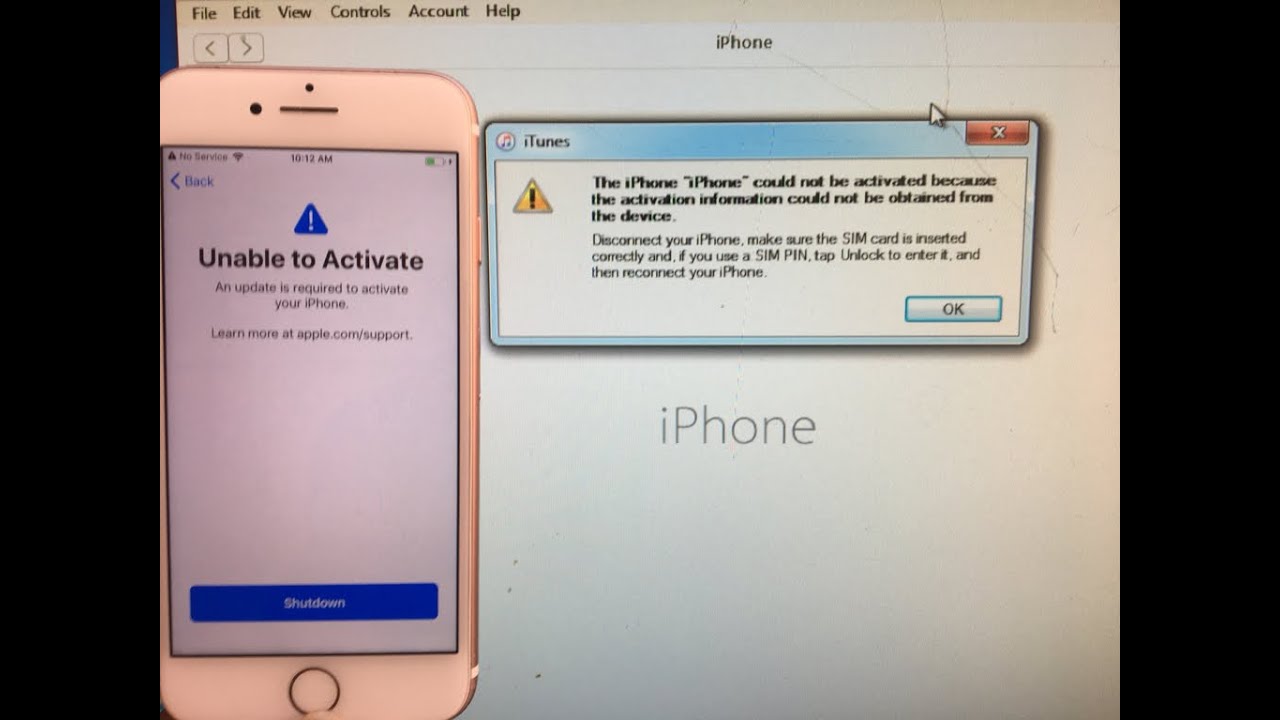 An update is required. Activate iphone. Айфон 7 байпас. Активацию айфона по коробке. Unable to activate.