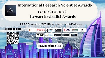 Celebrating Excellence18th International Research Scientist Awards #sciencefather #researchawards