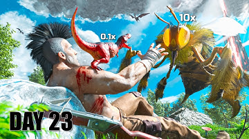 ARK 100 Days, But Dino Sizes and Stats are Random…