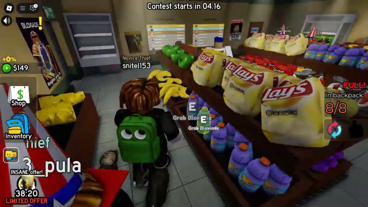 am jefuit un magazin pe ascuns