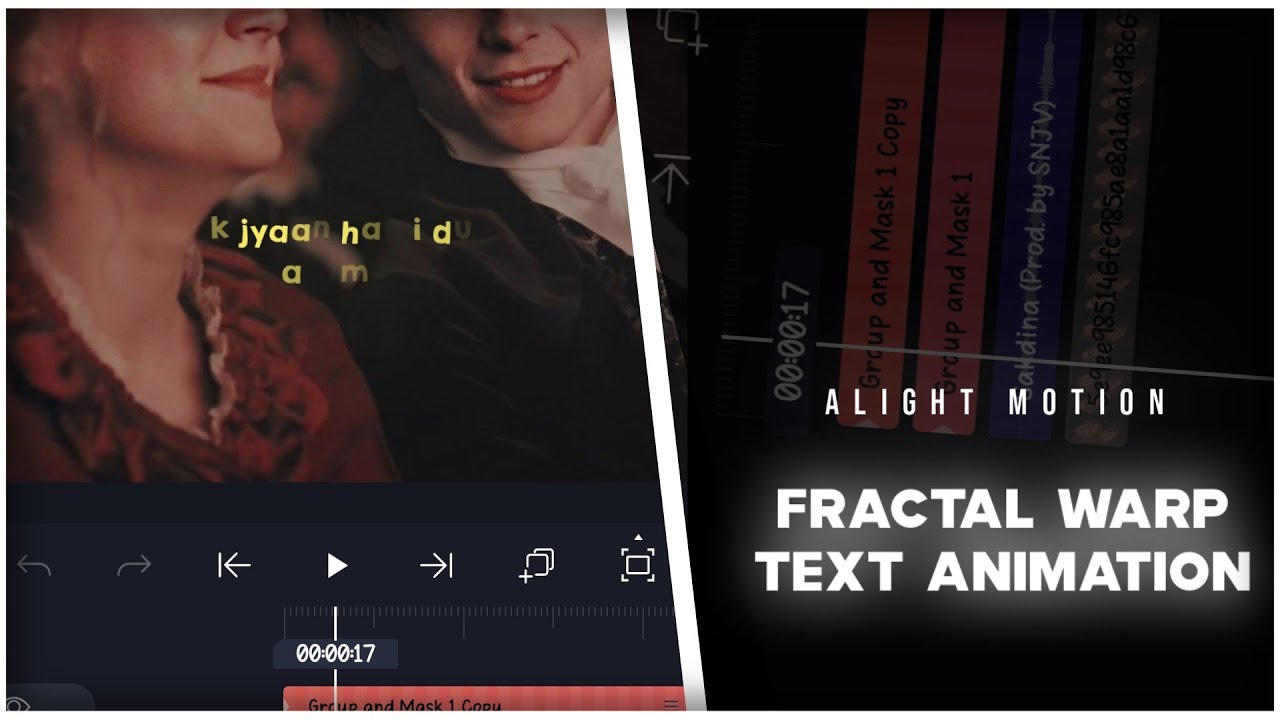 New Trending Text Transform + Fractal Warp Tutorial In Alight Motion ...