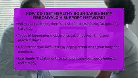 How Do I Set Healthy Boundaries In My Fibromyalgia Support Network? - Fibromyalgia Wellness Channel