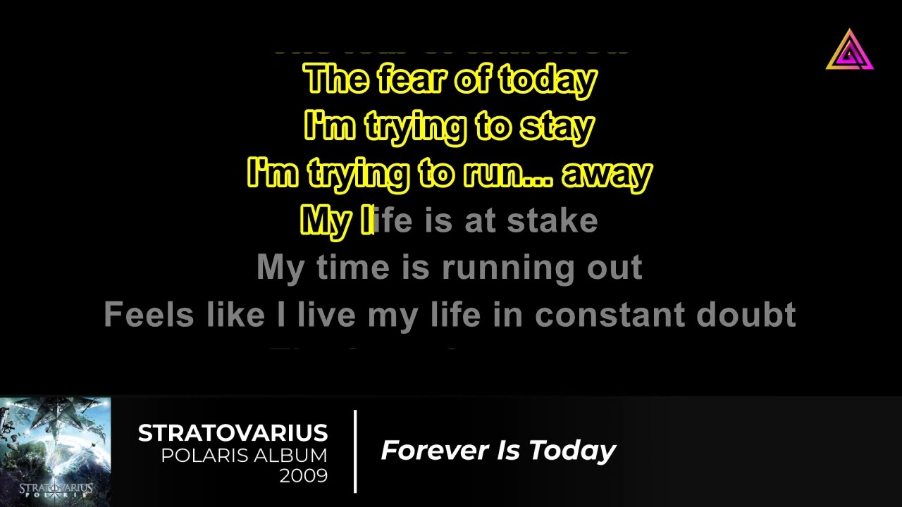 STRATOVARIUS KARAOKE - FOREVER IS TODAY