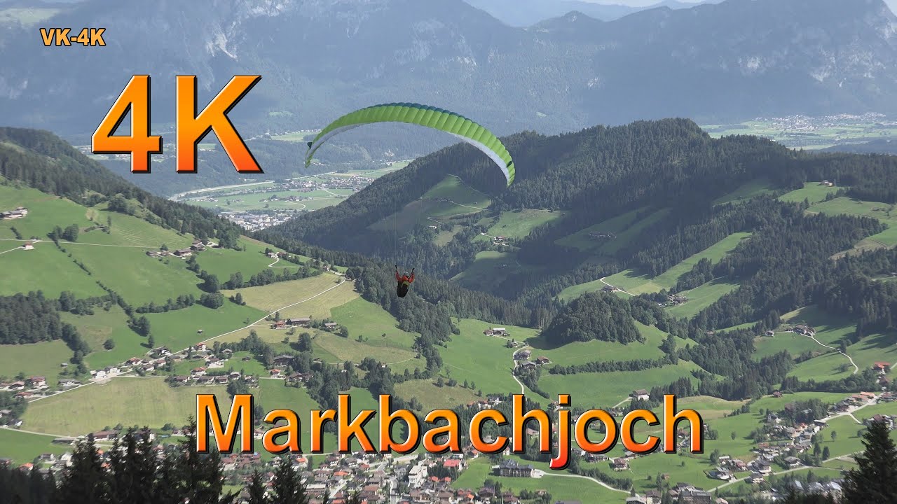 Wandern in Wildschönau, Markbachjochbahn mit Paragleiter in 4K Ultra HD 3/8
