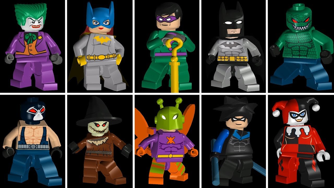 LEGO Batman The Videogame - All 46 Characters (Gameplay Showcase) - YouTube